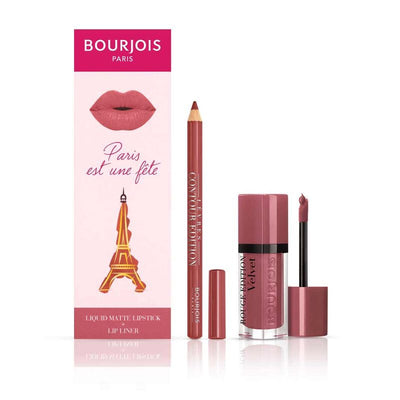 Bourjois - Promo Pack Velvet Contour Lip Liner & Rouge Velvet The Lipstick 24- Pari Sienne