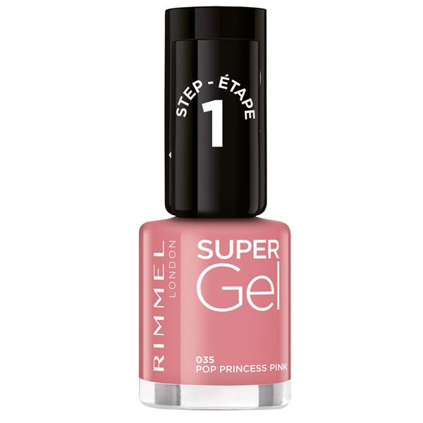 Rimmel London - Super Gel Nail Polish 035-POP Princess Pink — image 1 — Meeshop Pakistan