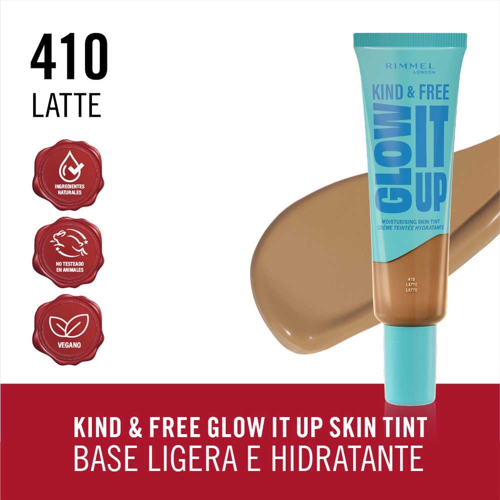 Rimmel London - Kind & Free Liquid Foundation Moisturising Latte 30ml — image 1 — Meeshop Pakistan