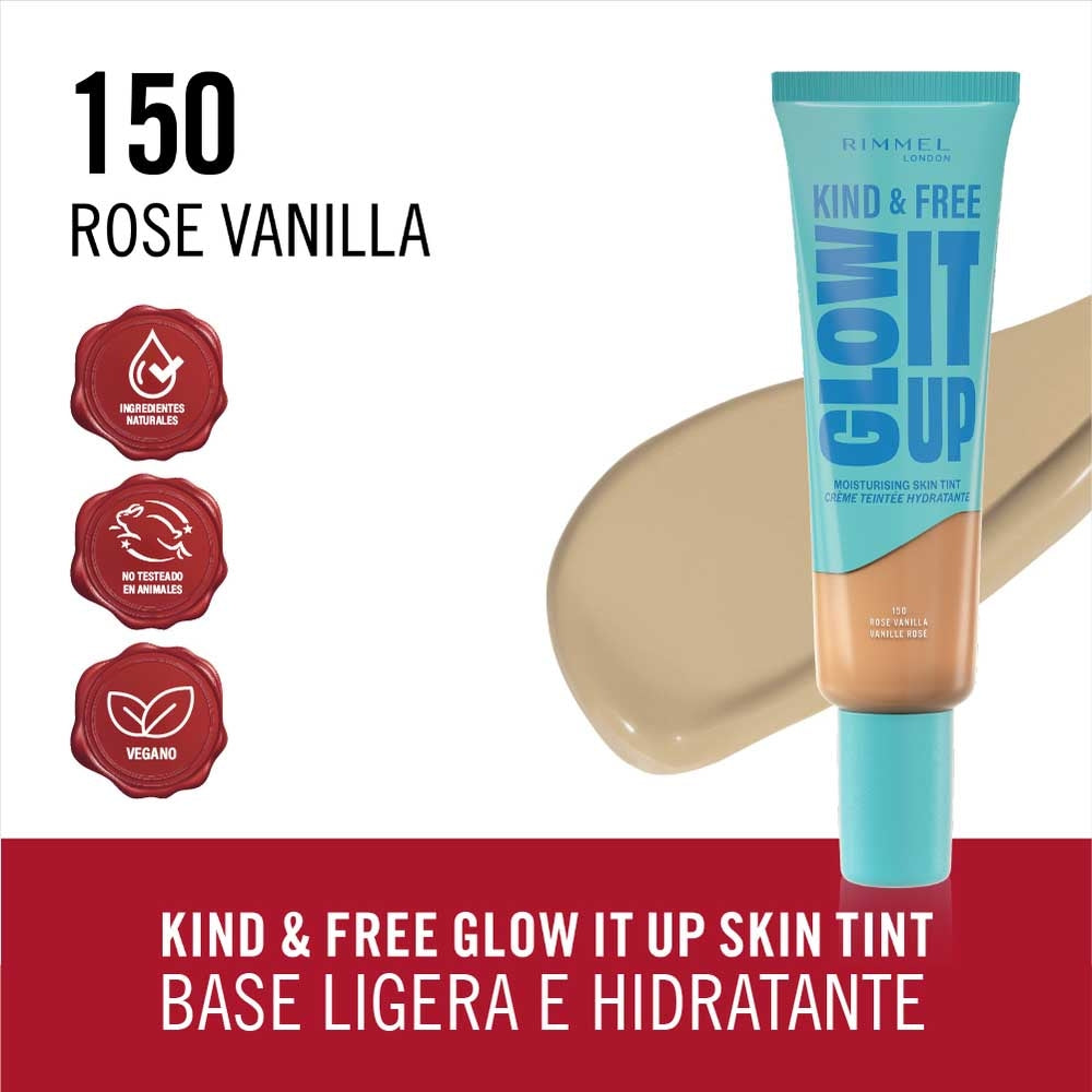 Rimmel London - Kind & Free Glow It Up Moisturizing Skin Tint - 150 Rose Vanilla — image 1 — Meeshop Pakistan