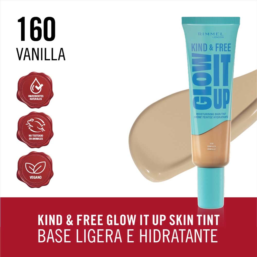 Rimmel London - Kind & Free Glow It Up Moisturizing Skin Tint - 160 Vanilla — image 1 — Meeshop Pakistan