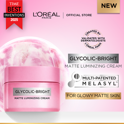 L'Oreal Paris - Glycolic-Bright Matte Luminizing Cream 30ml