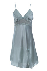 BLS - Heloise Silk And Chantilly Nighty - Green view 1