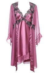 BLS - Harriet Silk And Chantilly Nighty - Rose view 2