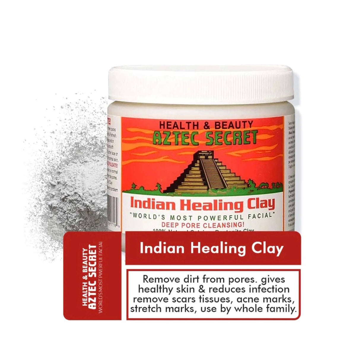 Aztec Secret - Indian Healing Clay Jar - 100gm — image 1 — Meeshop Pakistan