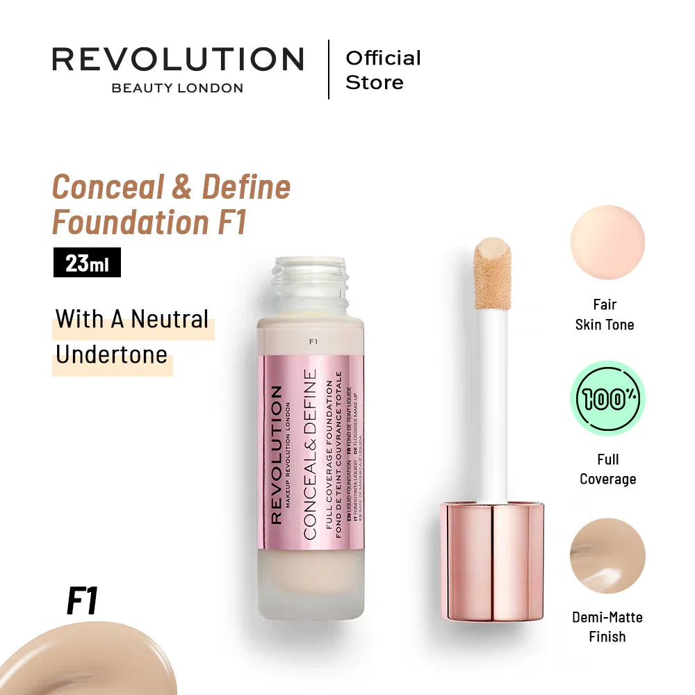 Revolution - Conceal & Define Foundation - F1 — image 1 — Meeshop Pakistan
