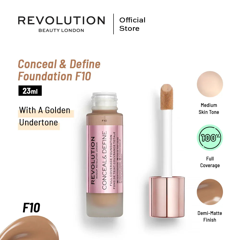 Revolution - Conceal & Define Foundation - F10 — image 1 — Meeshop Pakistan