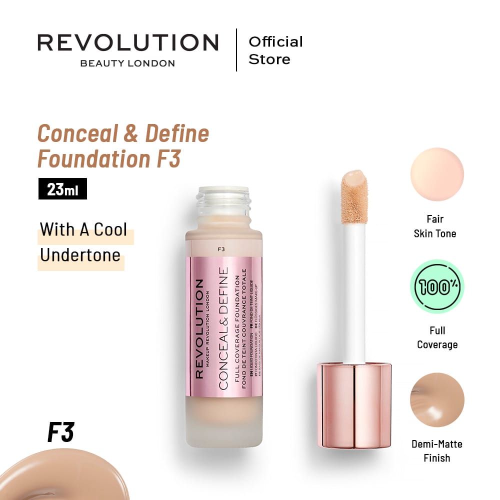 Revolution - Conceal & Define Foundation - F3 — image 1 — Meeshop Pakistan