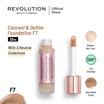 Revolution - Conceal & Define Foundation - F7