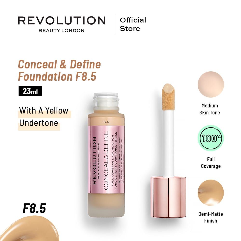 Revolution - Conceal & Define Foundation - F8.5 — image 1 — Meeshop Pakistan