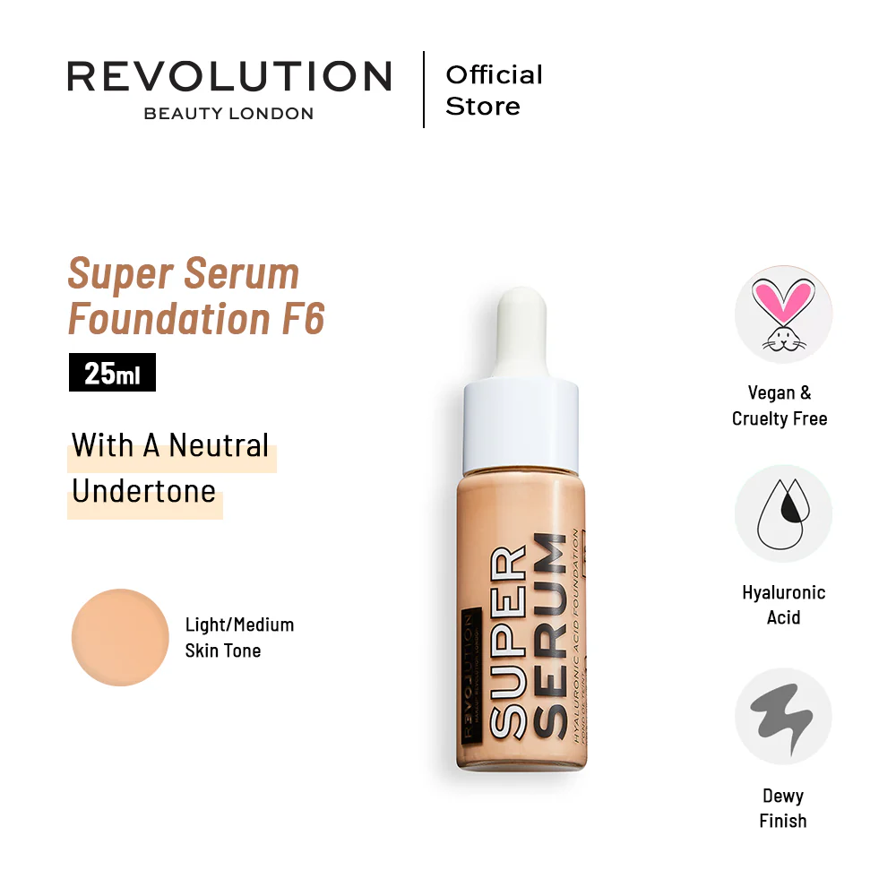 Revolution - Relove Super Serum Foundation F6 — image 1 — Meeshop Pakistan