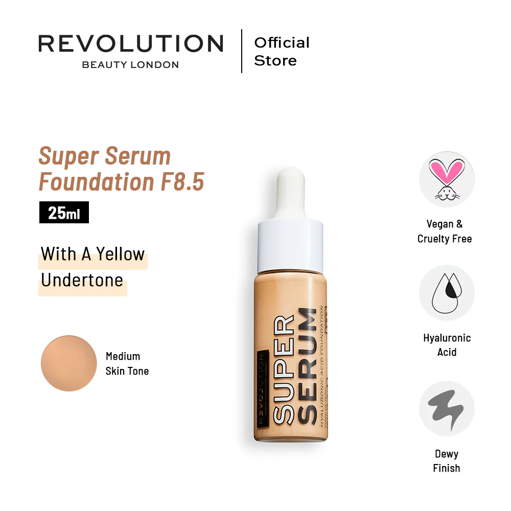 Revolution - Relove Super Serum Foundation F8.5 — image 1 — Meeshop Pakistan