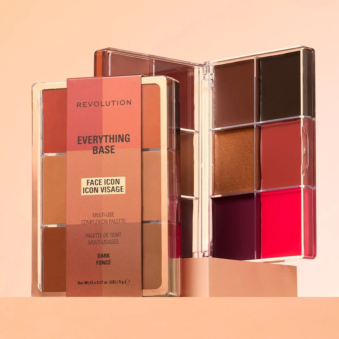 Revolution - Everything Base Face Icon Palette - Dark — image 1 — Meeshop Pakistan