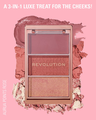 Revolution - Blush Icon Palette - Aura Points Rose