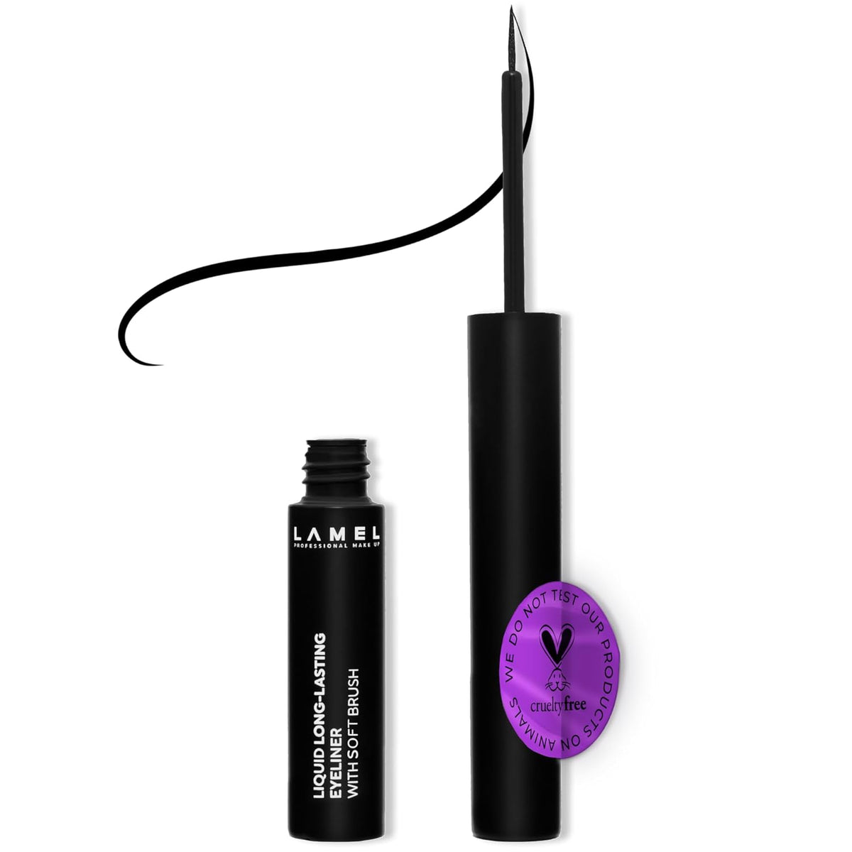 Lamel - Liquid Long-Lasting Eyeliner With Soft Brush 401 4ml — image 1 — Meeshop Pakistan
