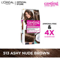 LOreal Paris - Casting Creme Gloss Hair Color - 513 Ashy Nude Brown