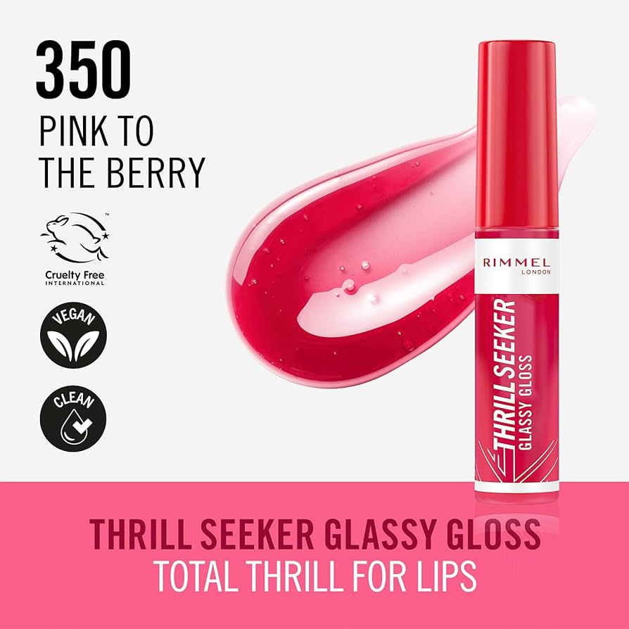 Rimmel London - Lip Gloss Thrill Seeker - 350 Pink to the Berry — image 1 — Meeshop Pakistan