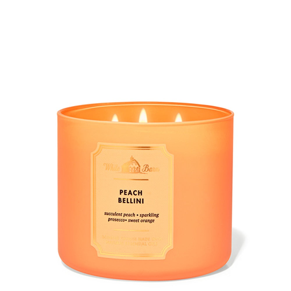 Bath & Body Works - 3 Wick Candles Cylinder - Peach Bellini — image 1 — Meeshop Pakistan