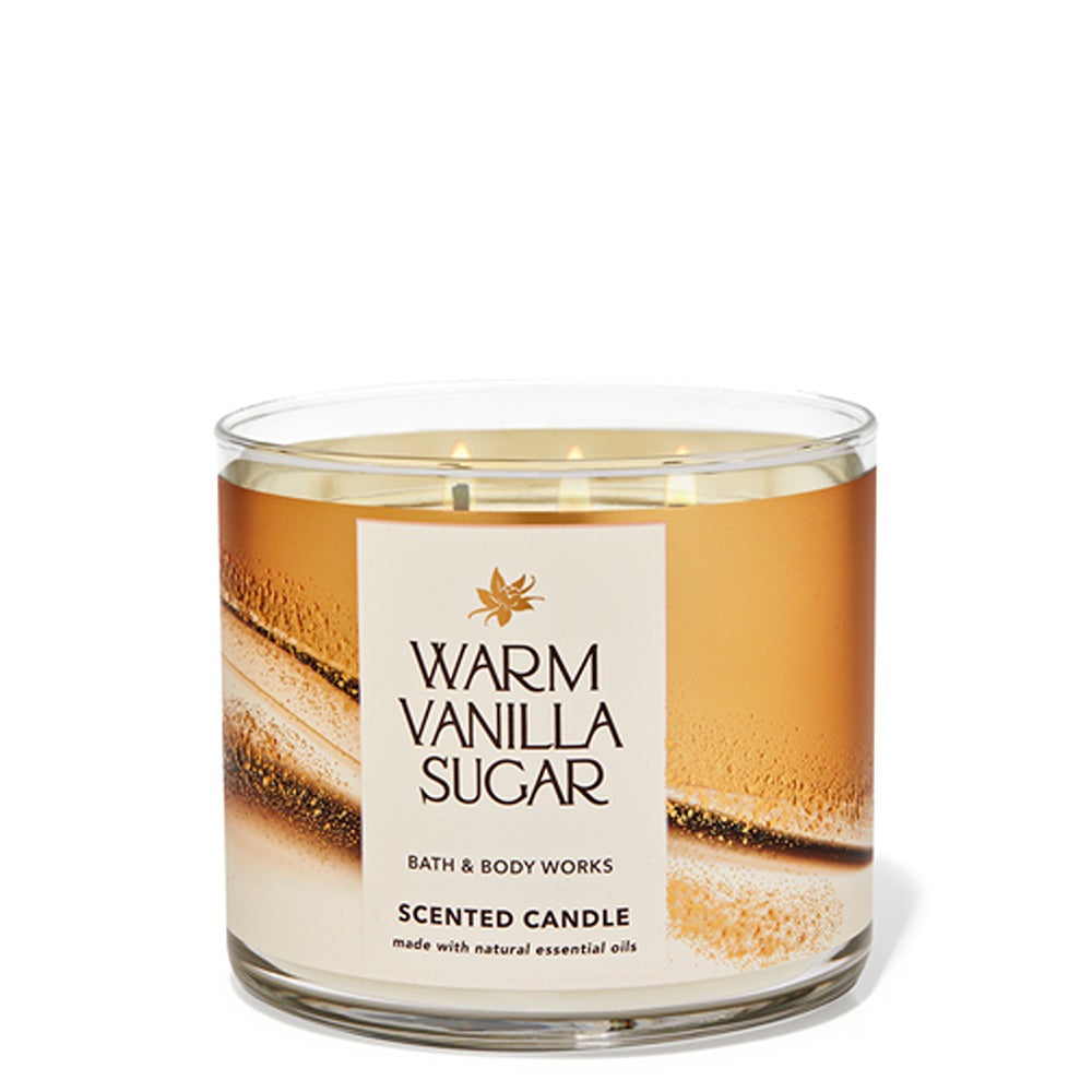 Bath & Body Works - 3 Wick Candles Cylinder - Warm Vanilla Sugar — image 1 — Meeshop Pakistan