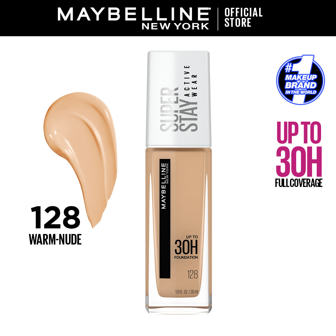 Maybelline - SuperStay 30H Full Coverage Liquid Foundation - 128 Warm Nude — image 1 — Meeshop Pakistan