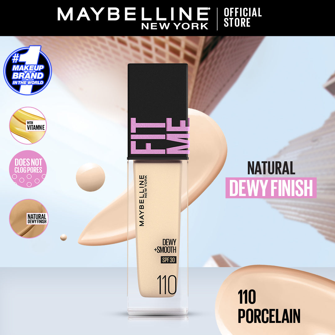 Maybelline - Fit Me Dewy + Smooth Liquid Foundation SPF 30 - 30ml — image 5 — Meeshop Pakistan