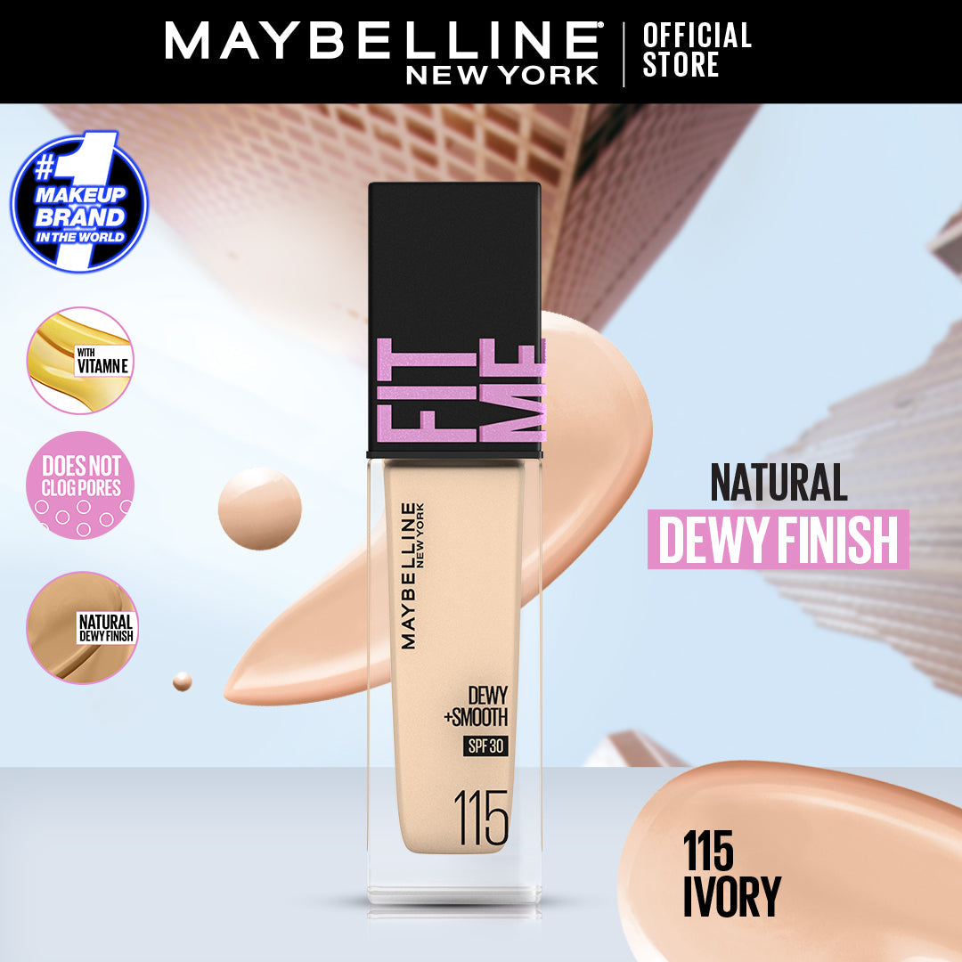 Maybelline - Fit Me Dewy + Smooth Liquid Foundation SPF 30 - 30ml — image 4 — Meeshop Pakistan