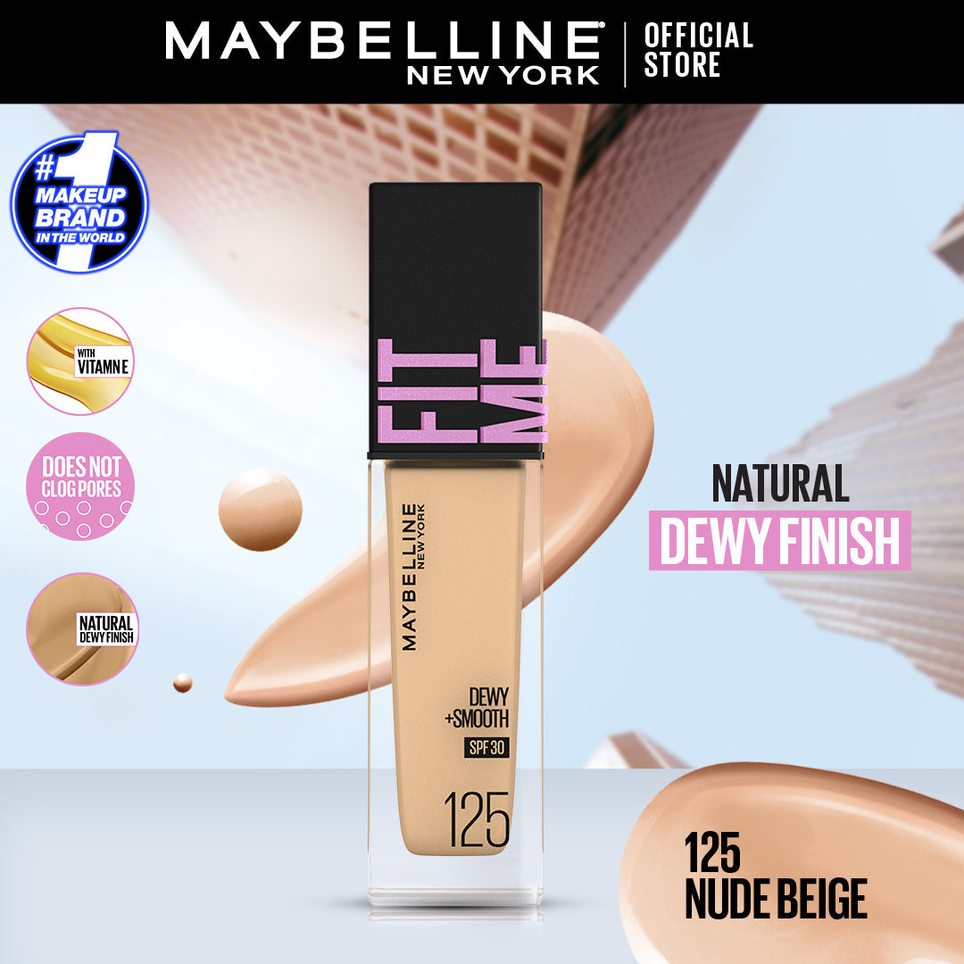 Maybelline - Fit Me Dewy + Smooth Liquid Foundation SPF 30 - 30ml — image 10 — Meeshop Pakistan