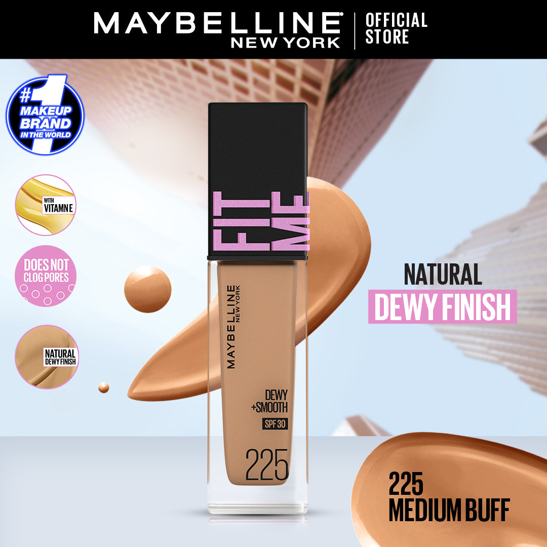 Maybelline - Fit Me Dewy + Smooth Liquid Foundation SPF 30 - 30ml — image 6 — Meeshop Pakistan