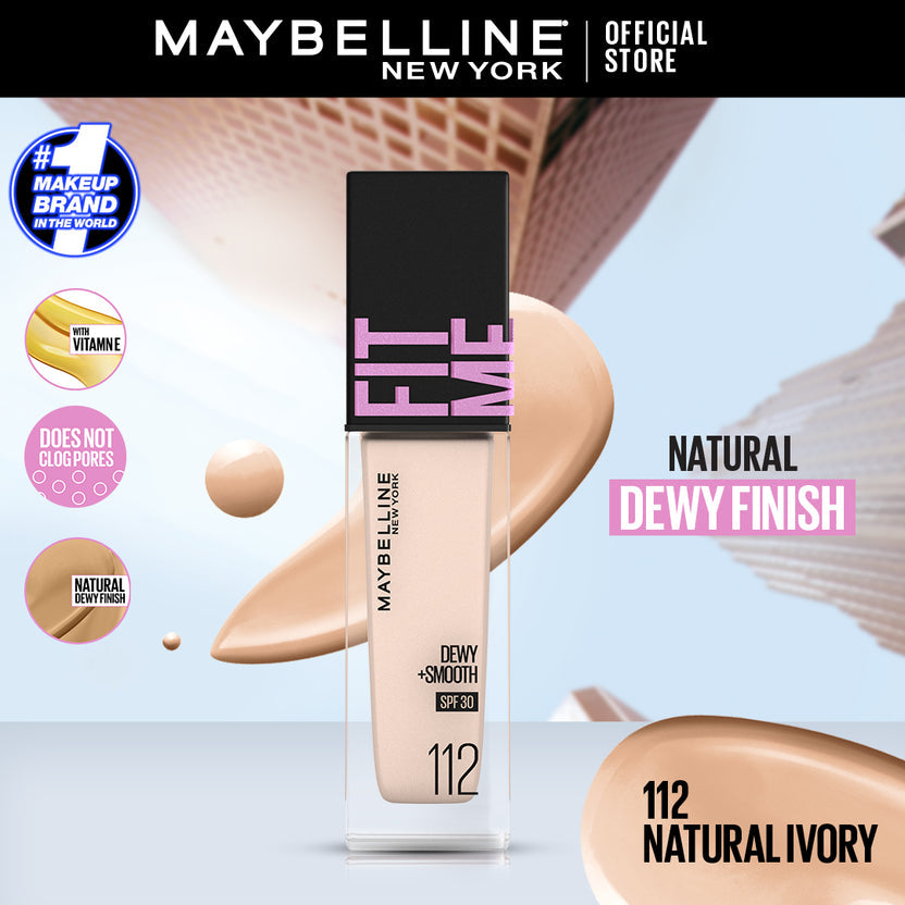 Maybelline - Fit Me Dewy + Smooth Liquid Foundation SPF 30 - 30ml — image 2 — Meeshop Pakistan