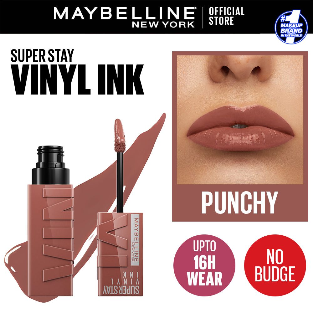 Maybelline - Superstay Vinyl Ink Lipstick - Punchy — image 1 — Meeshop Pakistan