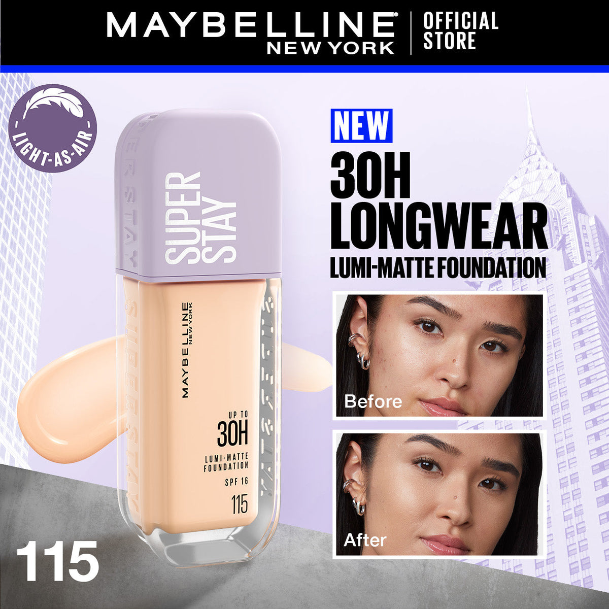 Maybelline - Super Stay Up to 30hr Lumi Matte Foundation — image 6 — Meeshop Pakistan