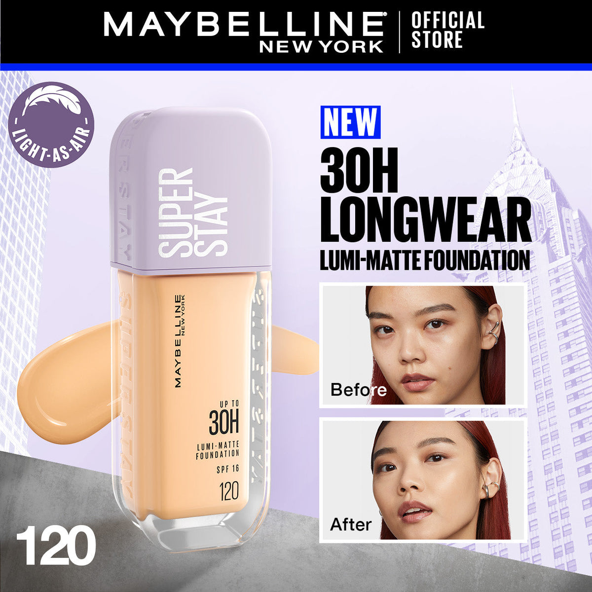 Maybelline - Super Stay Up to 30hr Lumi Matte Foundation — image 1 — Meeshop Pakistan