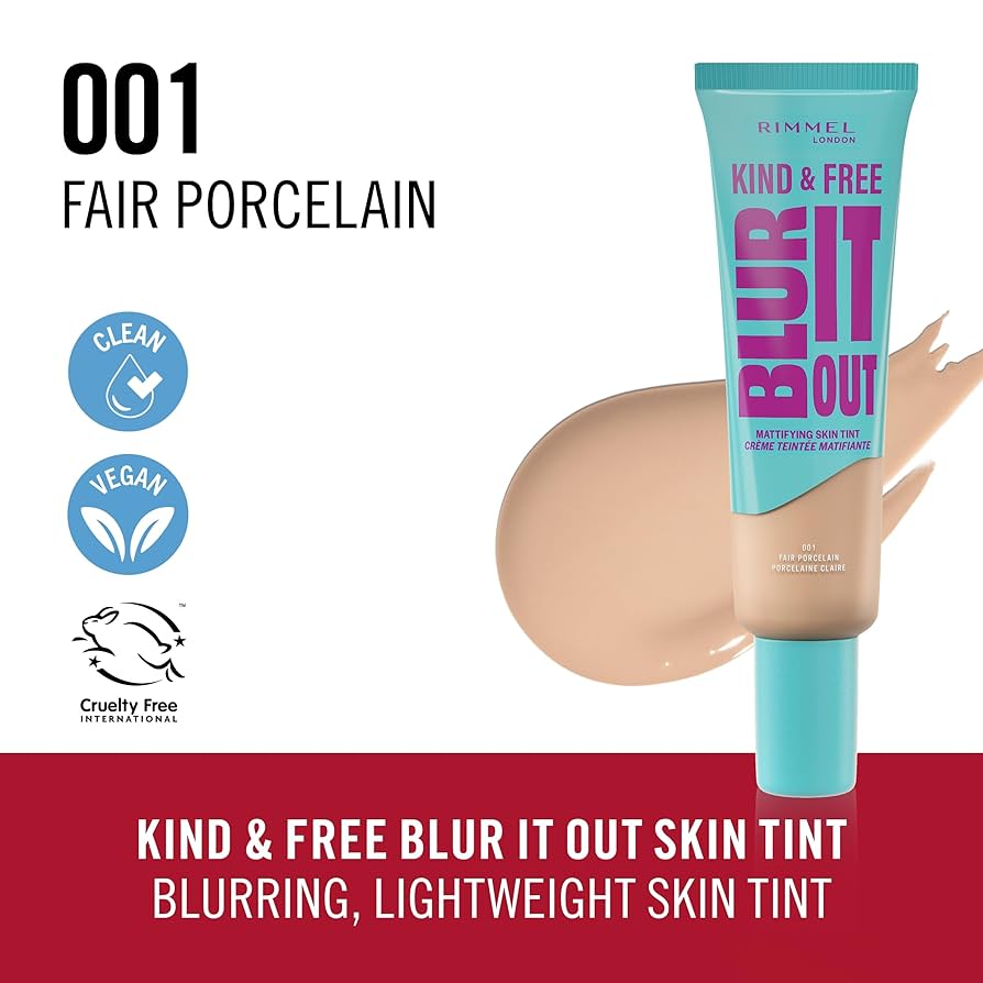 Rimmel London -  Kind & Free BLUR IT OUT Mattifying Skin Tint - 001 Fair Porcelain — image 1 — Meeshop Pakistan