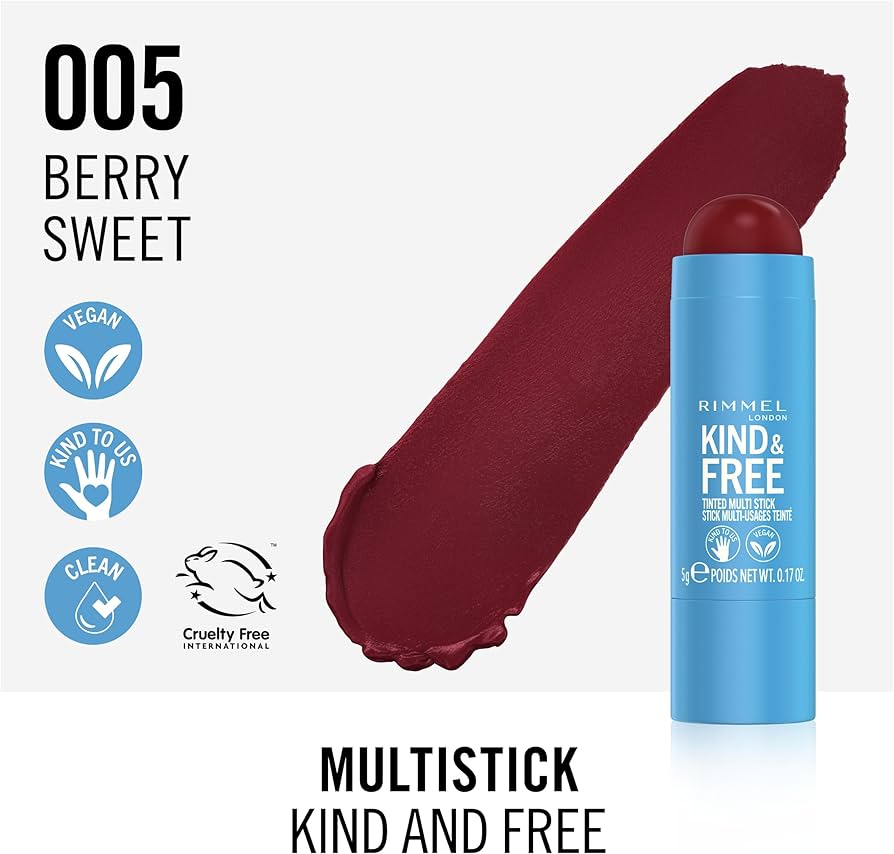 Rimmel London - KIND & FREE tinted multi stick 005-Berry Sweet — image 1 — Meeshop Pakistan