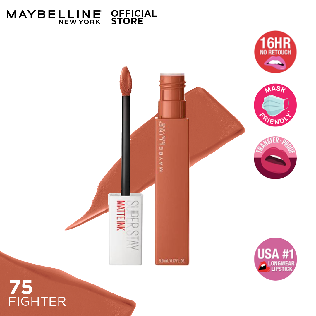 Maybelline - Superstay Matte Ink Liquid Lipstick - 75 Fighter — image 1 — Meeshop Pakistan