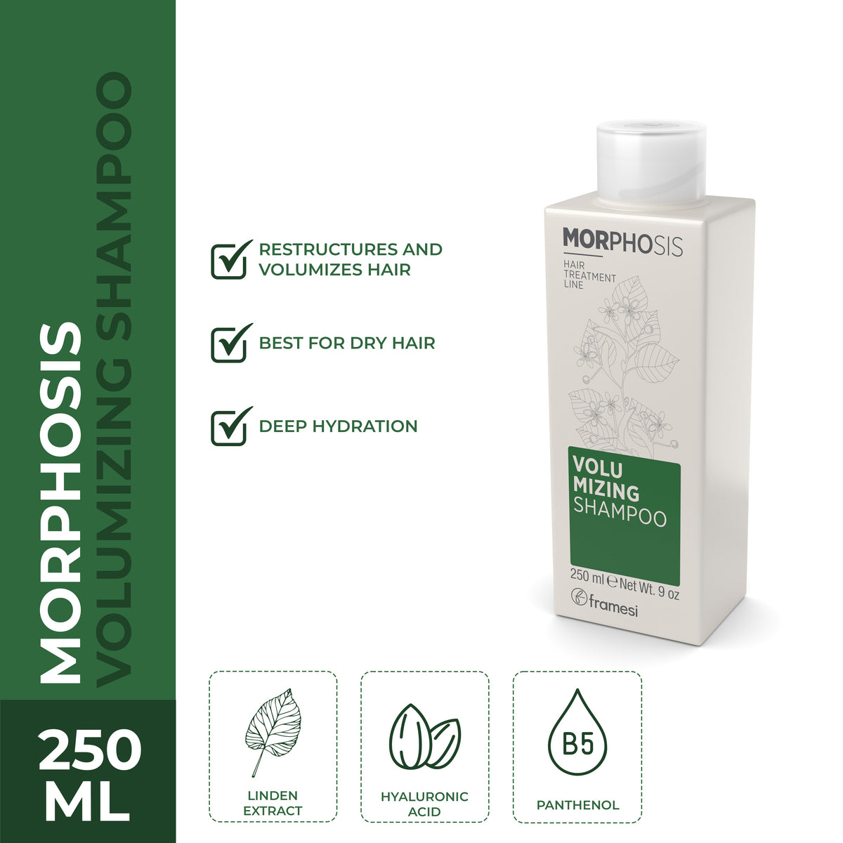 Framesi - Morphosis Volumizing Shampoo 250 ml — image 1 — Meeshop Pakistan