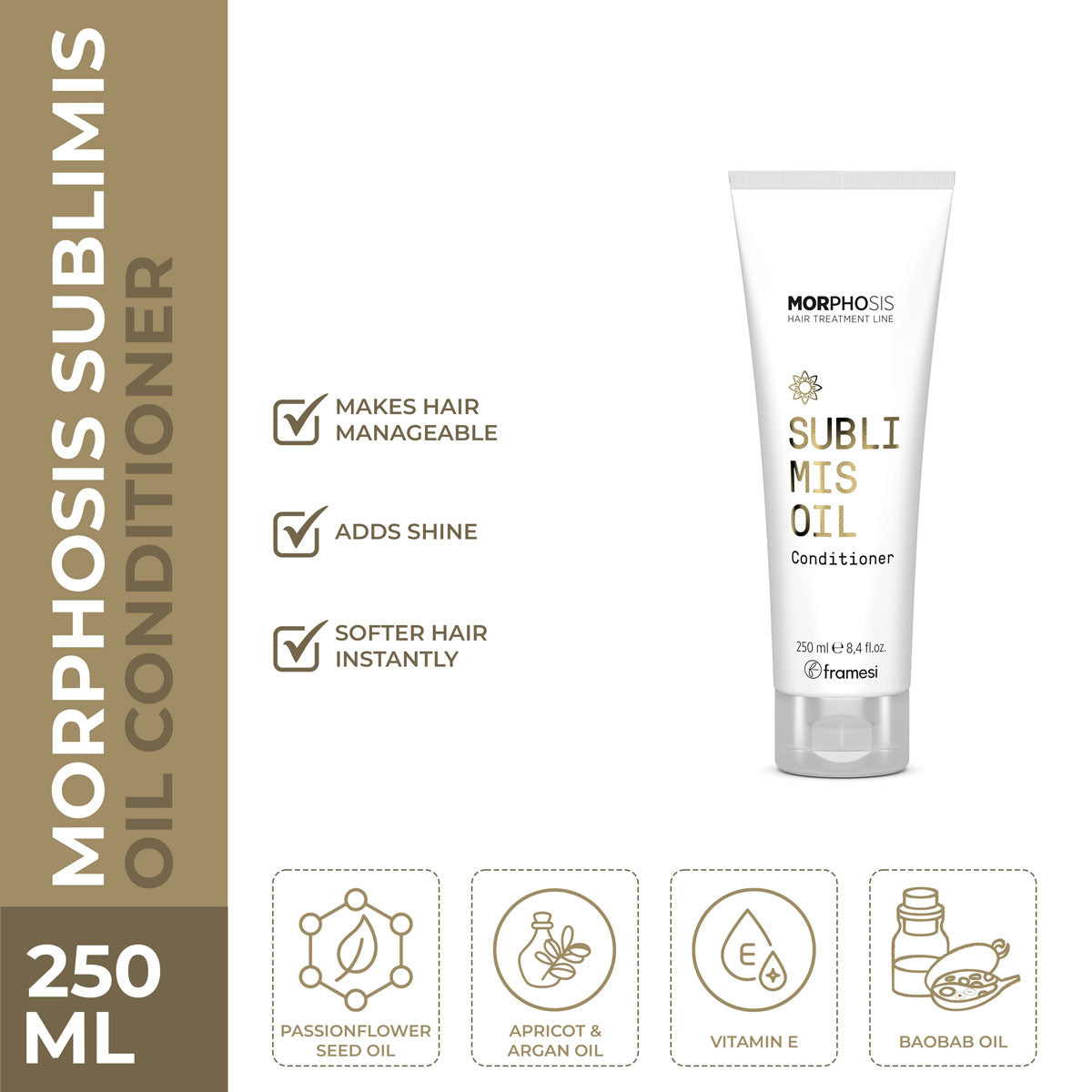 Framesi - Morphosis Sublimis Oil Conditioner - 250ml — image 1 — Meeshop Pakistan