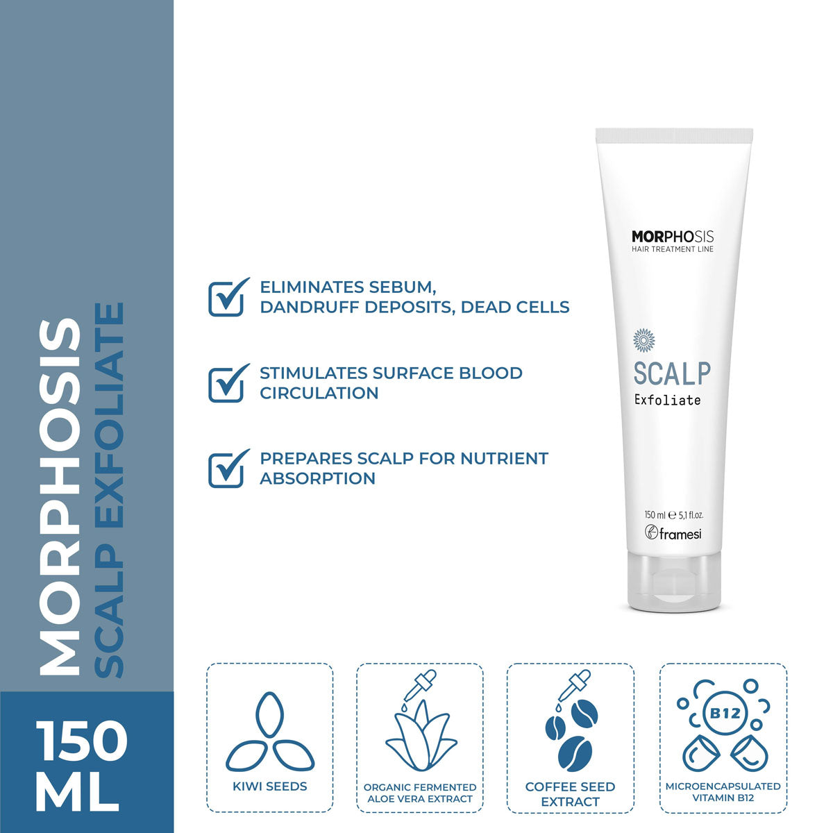 Framesi - Morphosis Scalp Exfoliate - 150ml — image 1 — Meeshop Pakistan