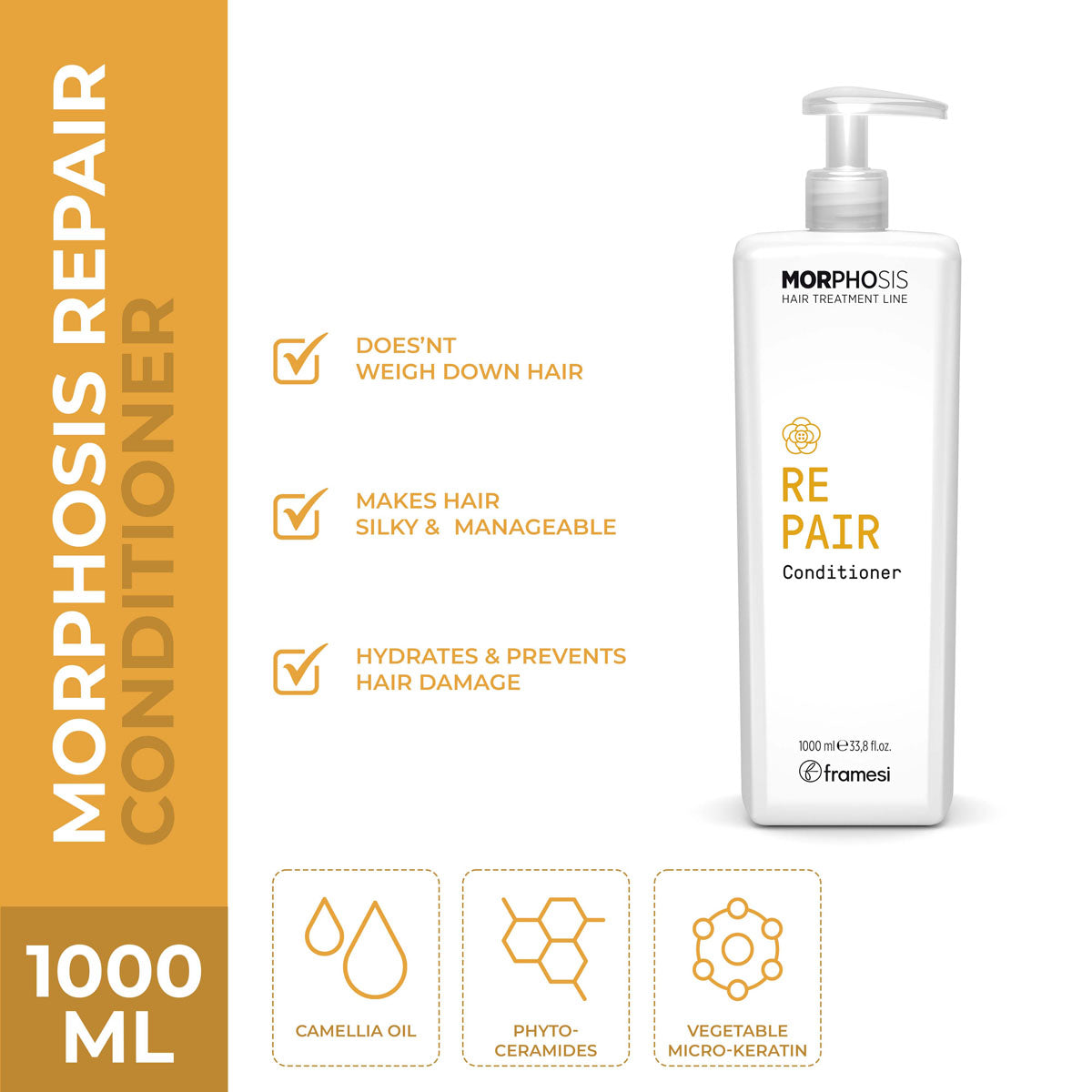 Framesi - Morphosis Repair Conditioner - 1000ml — image 1 — Meeshop Pakistan