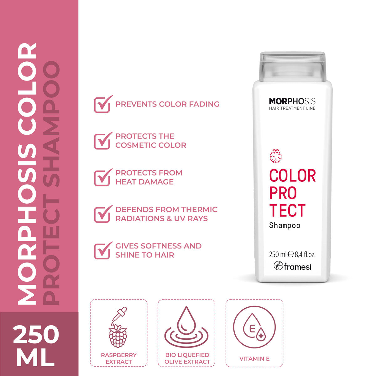Framesi - Morphosis Color Protect Shampoo - 250ml — image 1 — Meeshop Pakistan