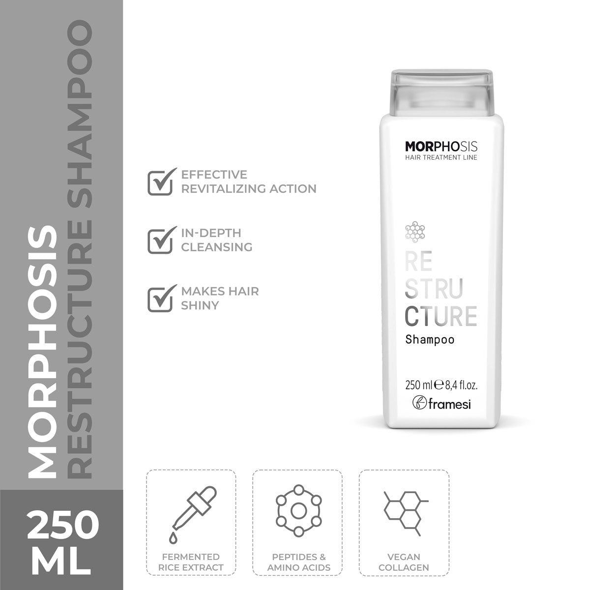 Framesi - Morphosis Restructure Shampoo - 250ml — image 1 — Meeshop Pakistan