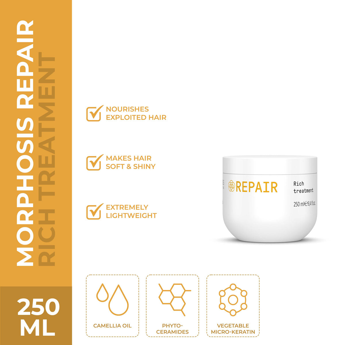 Framesi - Morphosis Repair Rich Treatment Mask - 250ml — image 1 — Meeshop Pakistan
