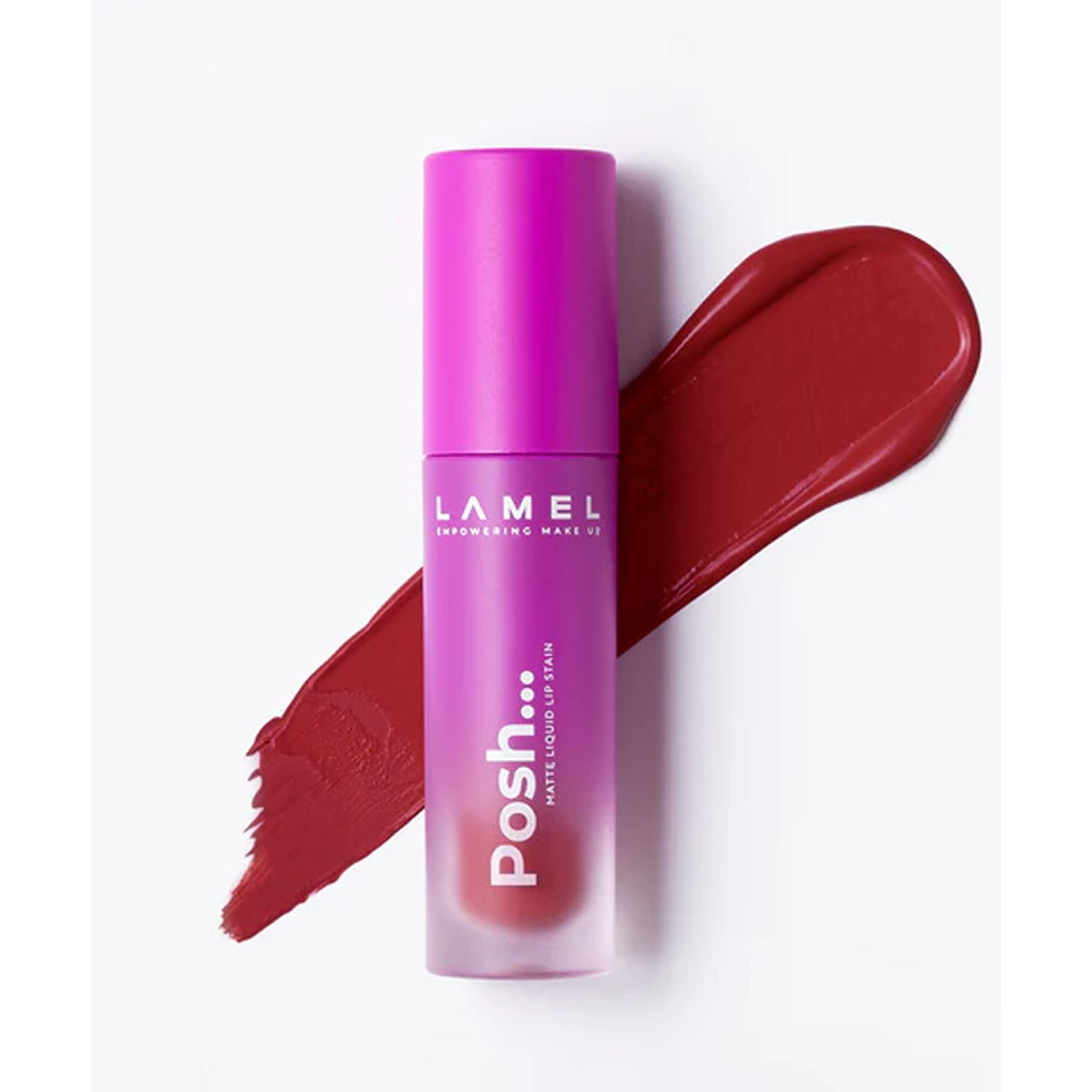 Lamel - Posh Matte Liquid Lip Stain - 407 Wine Red — image 1 — Meeshop Pakistan