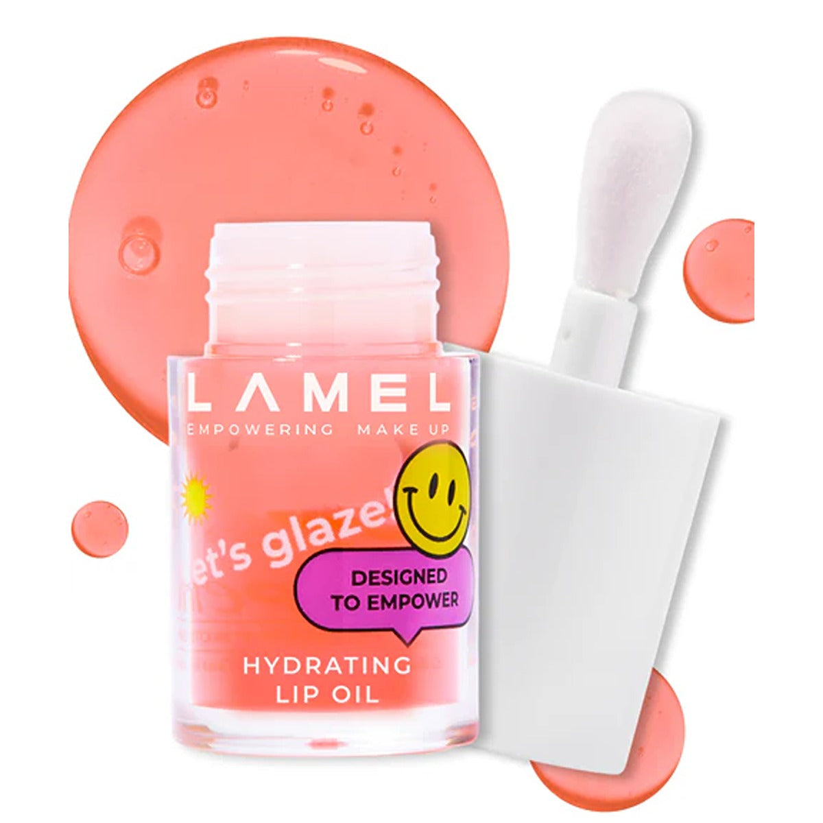 Lamel - Hydrating Lip Oil LET`S GLAZE - 402 Strawberry Jam — image 1 — Meeshop Pakistan