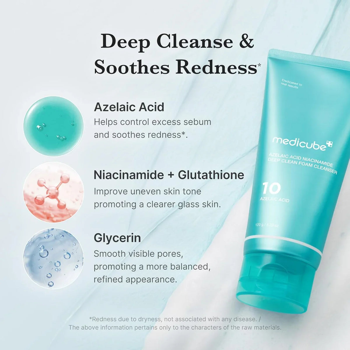 Medicube - Azelaic Acid Niacinamide Deep Clean Foam Cleanser - 120g — image 1 — Meeshop Pakistan
