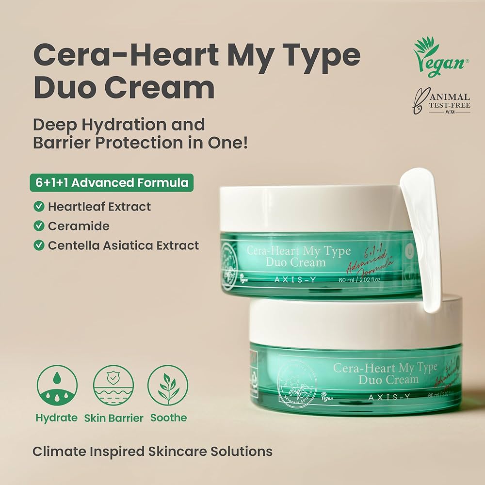 AXIS-Y - Cica Heart My Type Duo Cream - 60ml — image 1 — Meeshop Pakistan