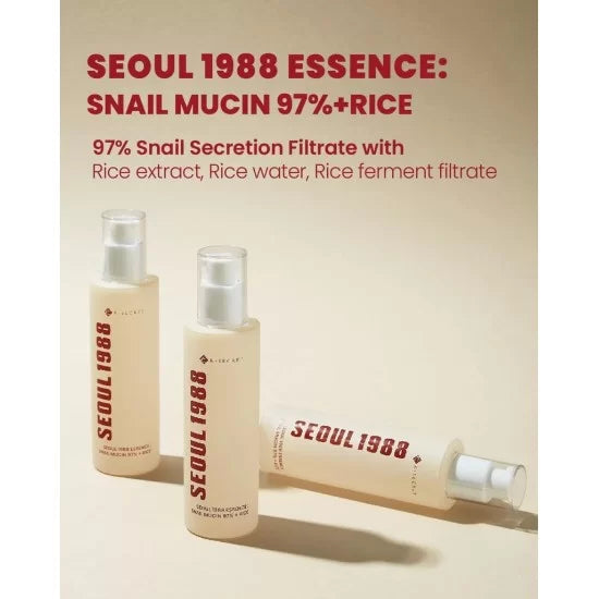 K-Secret - Seoul 1988 Essence Snail Mucin 97 + Rice - 100ml — image 1 — Meeshop Pakistan