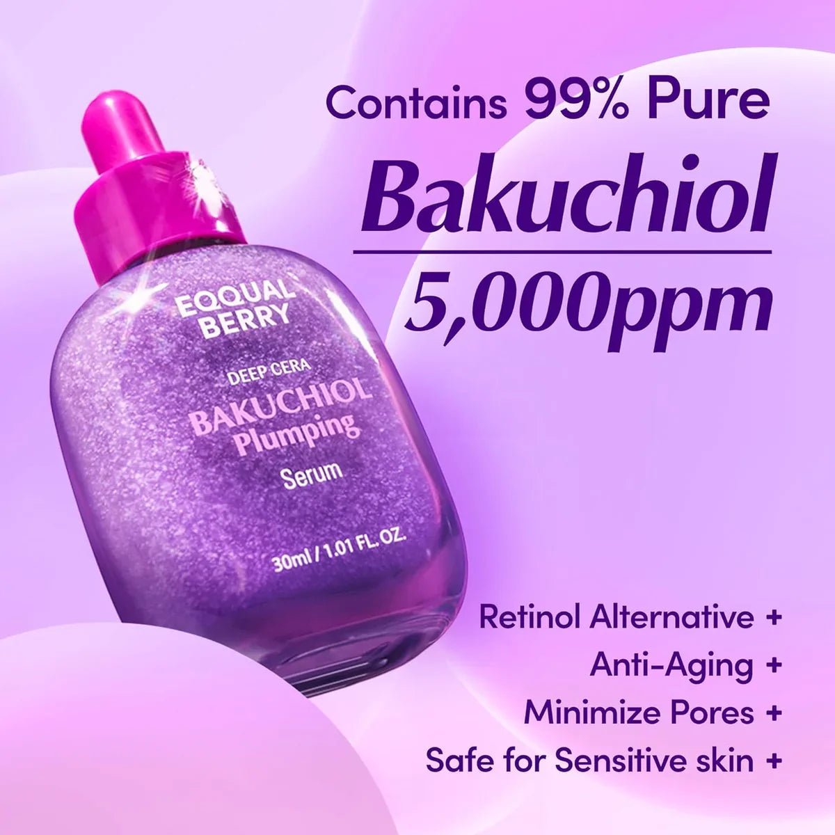 Eqqualberry - Bakuchiol Plumping Serum - 30ml — image 1 — Meeshop Pakistan