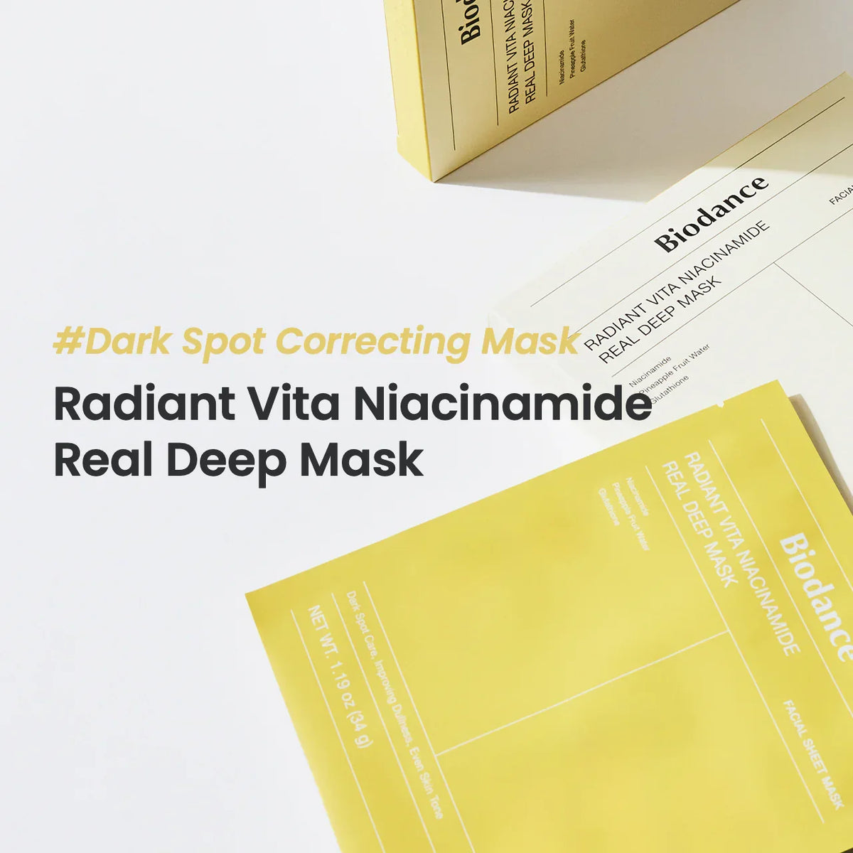 Biodance - Yellow Niacinamide Sheet Mask — image 1 — Meeshop Pakistan