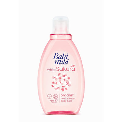 Babi Mild - White Sakura Organic Head & Body Baby Bath - 180ml